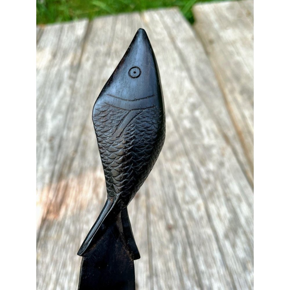 Vintage African wood Carved fish Letter Openers - Picture 4 of 8